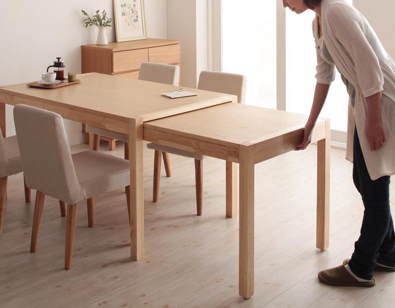 幅135-235cm、スライド式で自由に長さを決められる伸縮タイプのダイニングテーブルセット テーブル単品 | Sugure Interior |  送料無料・業界最安値